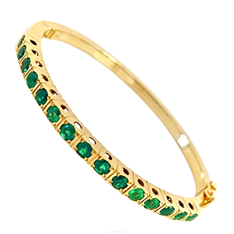 emerald bangle bracelet