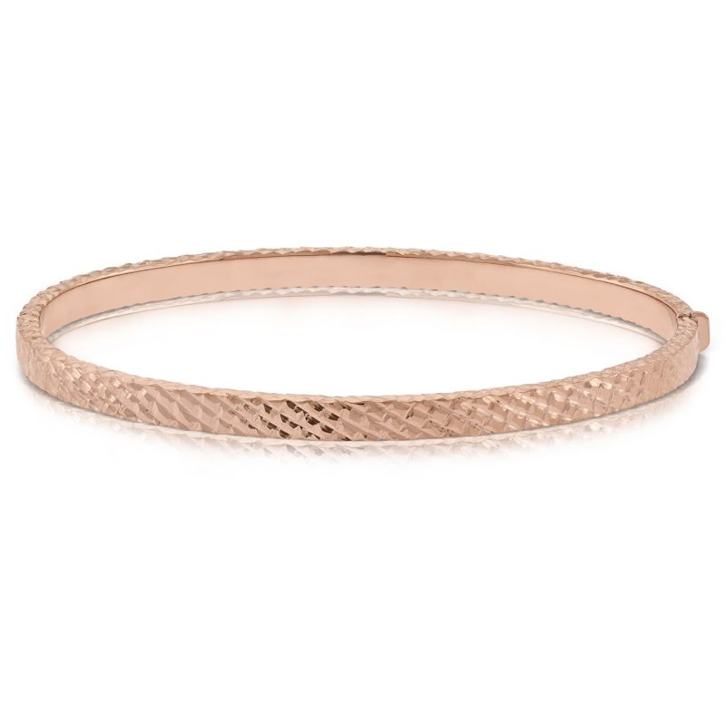 pandora rose gold bangle bracelet