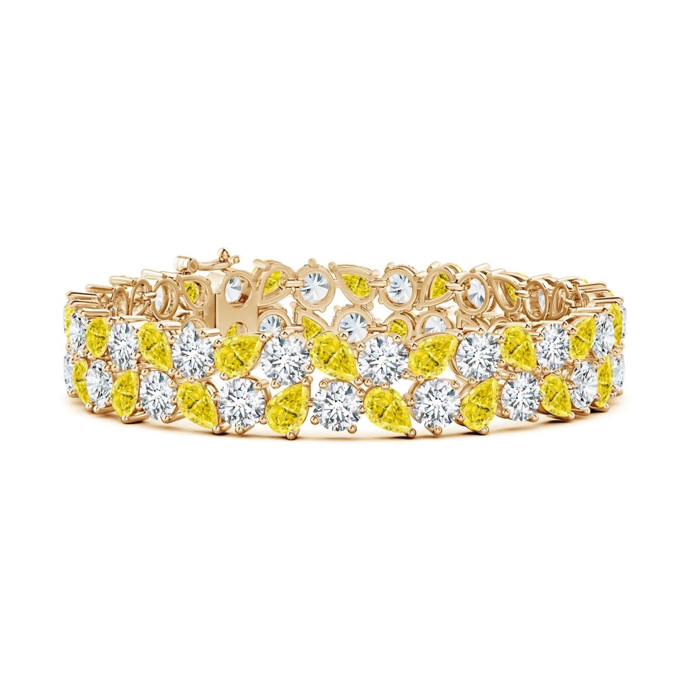 diamond bangle bracelet yellow gold