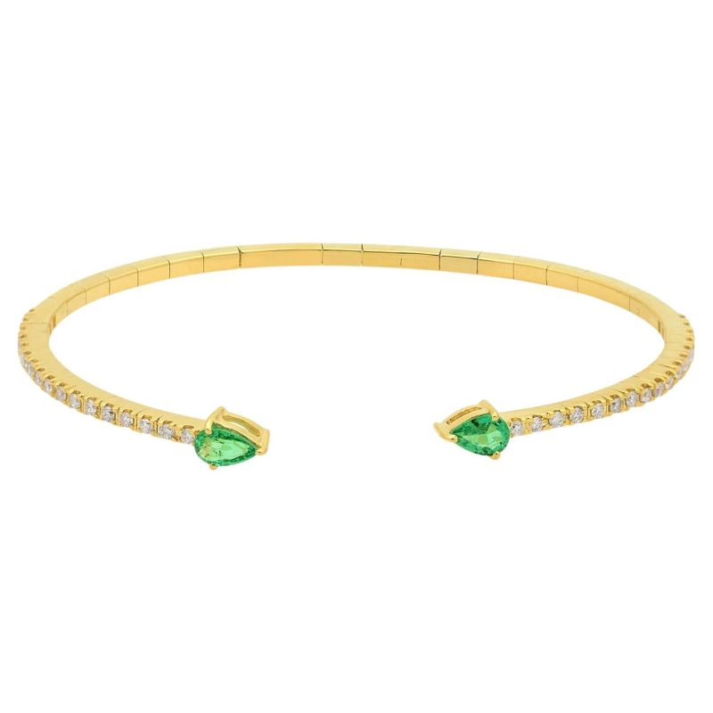emerald bangle bracelet