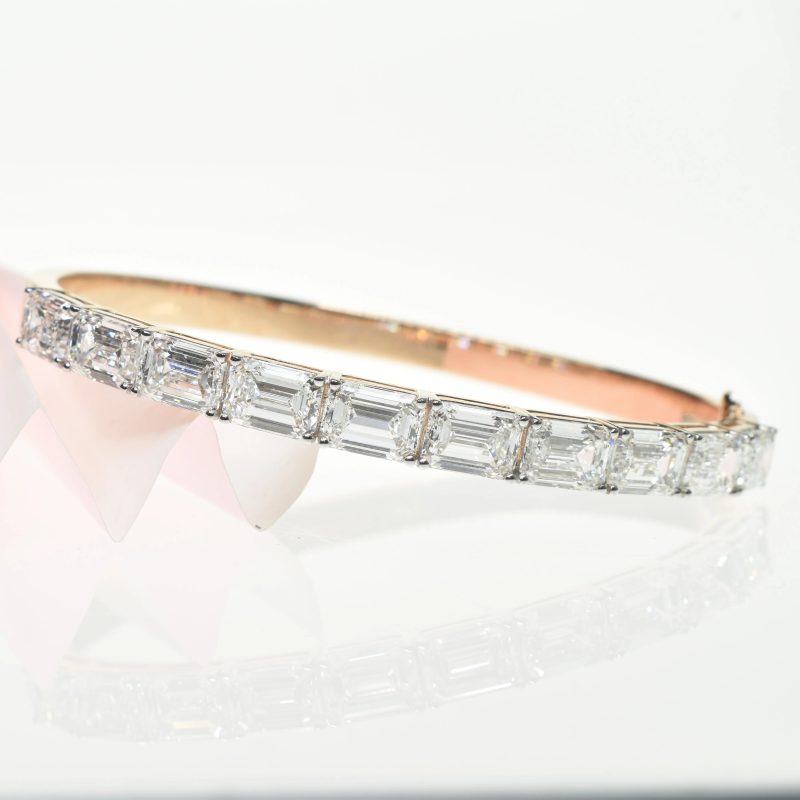lab grown diamond bangle