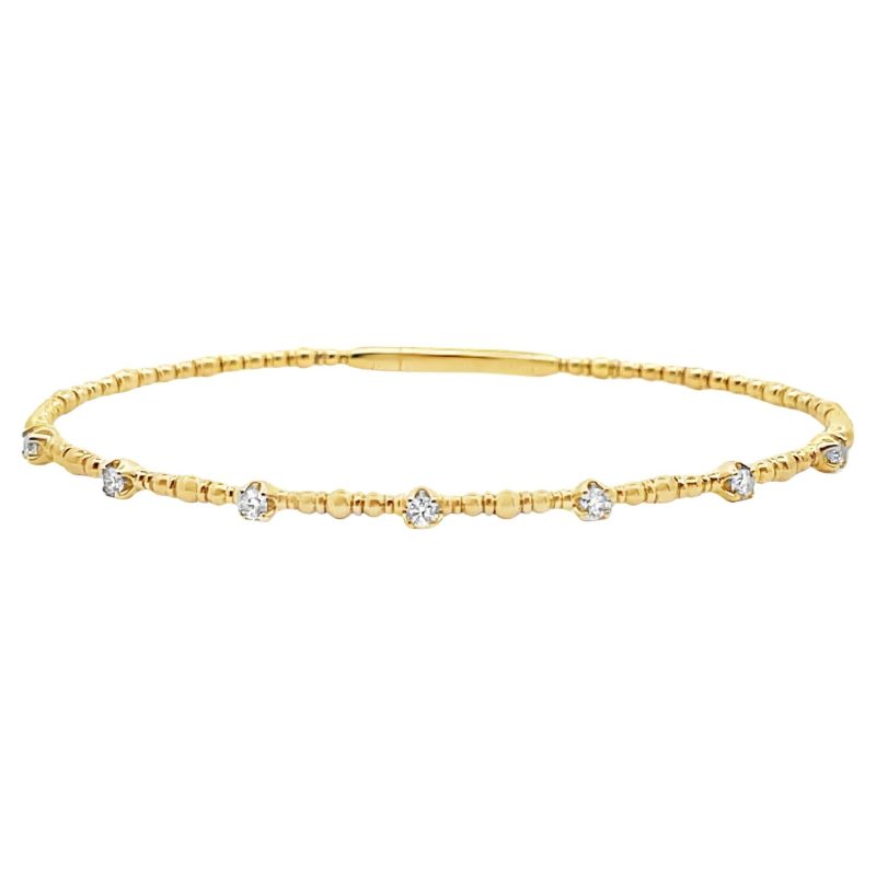 flexible diamond bangle bracelet