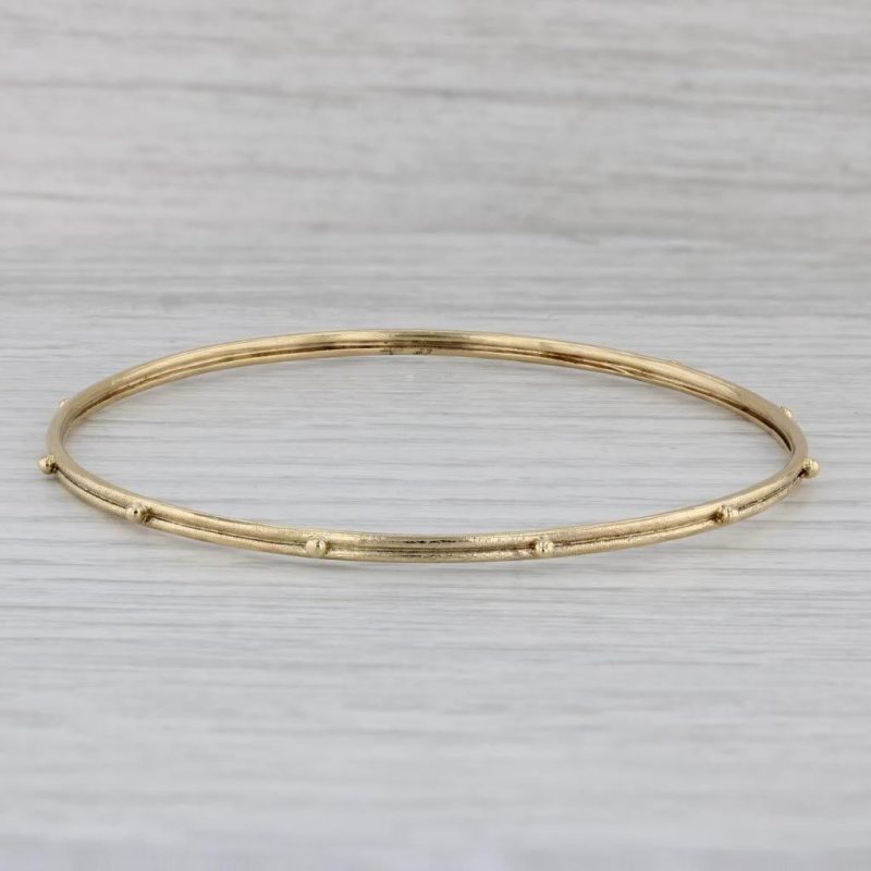 18k solid gold bangle bracelet