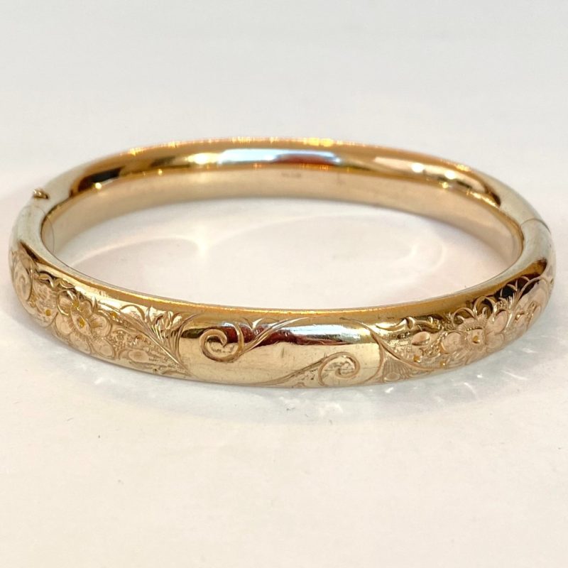 vintage gold bangle bracelet
