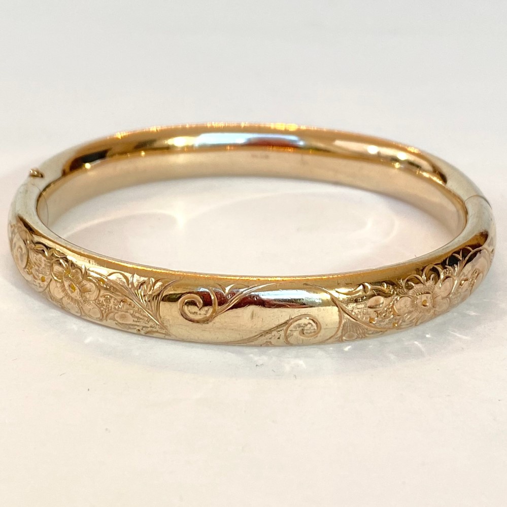 vintage gold bangle bracelet