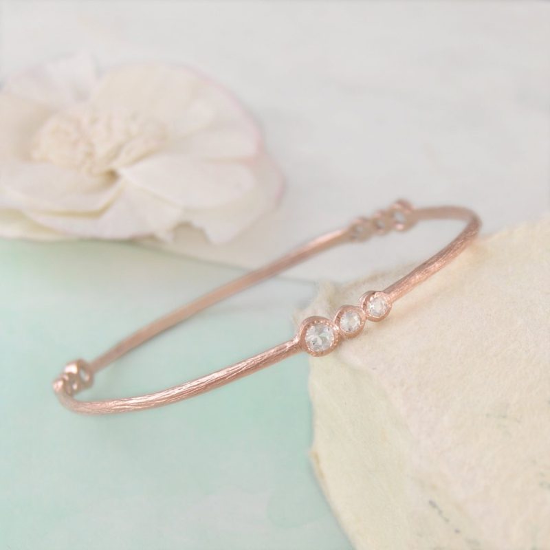 pandora rose gold bangle bracelet