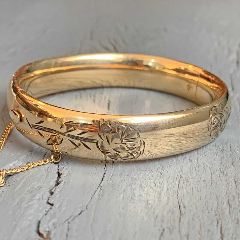 vintage gold bangle bracelet