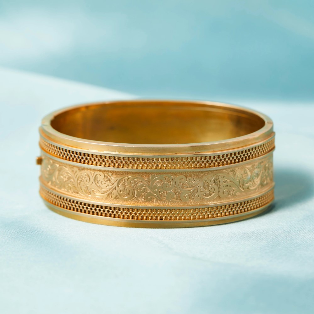 gold cuff bangle