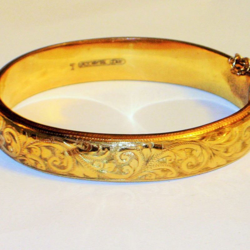 vintage gold bangle bracelet