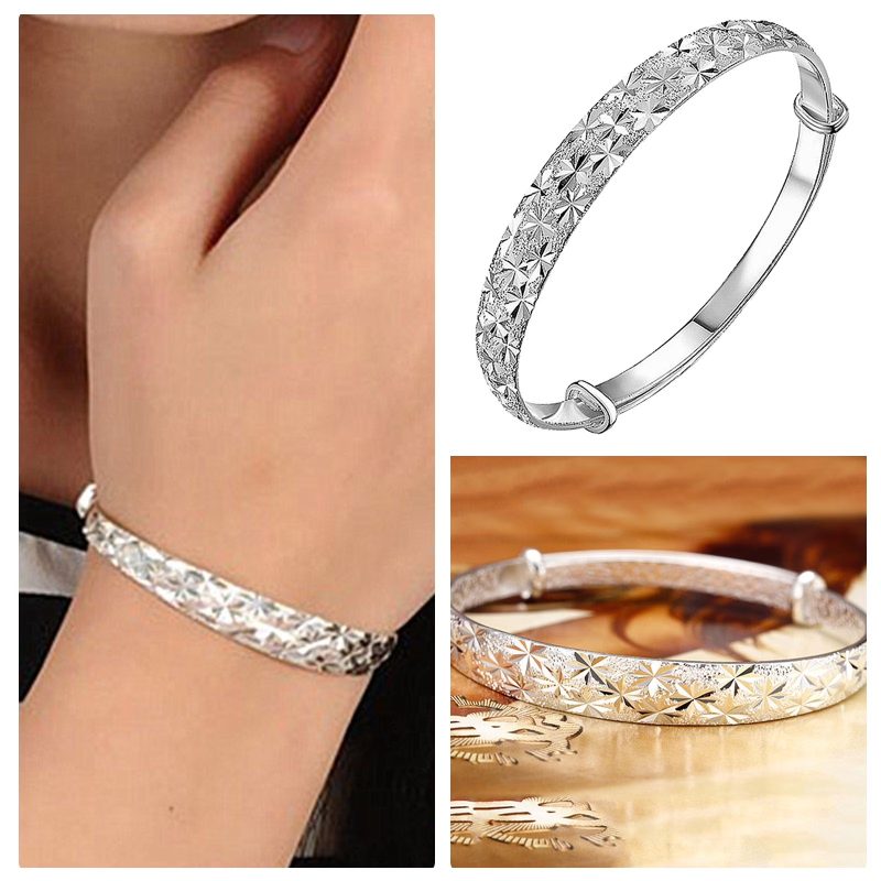 bangle bracelets silver