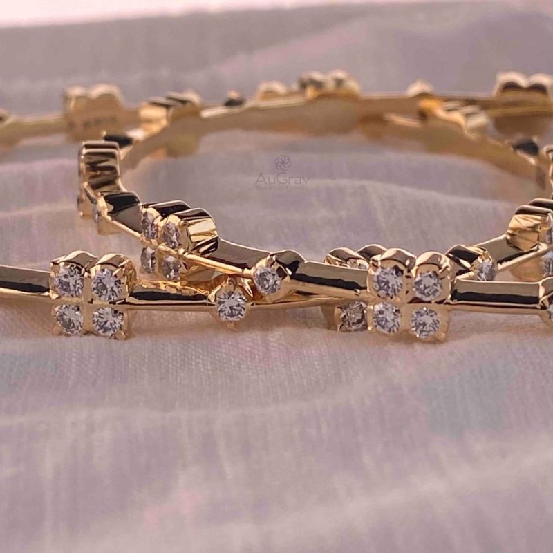 lab grown diamond bangle
