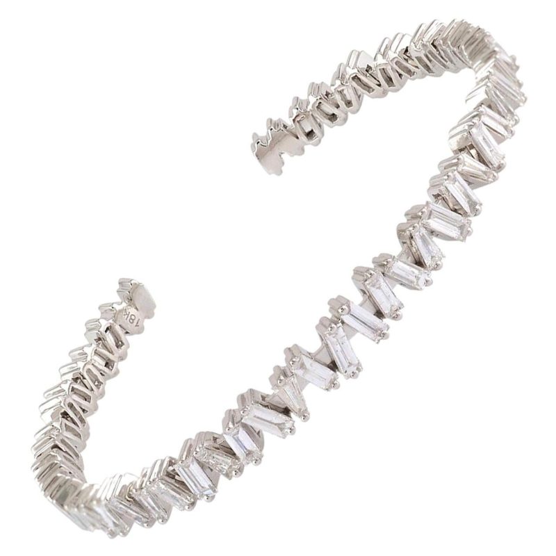 flexible diamond bangle bracelet