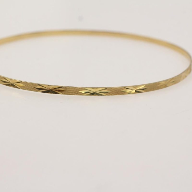 10k gold bangle