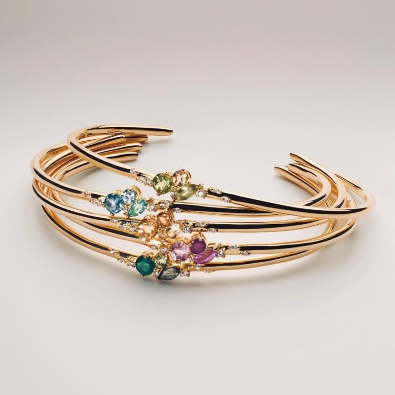 birthstone bangle bracelet