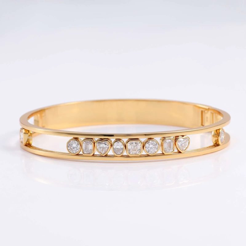 moissanite bangle bracelet