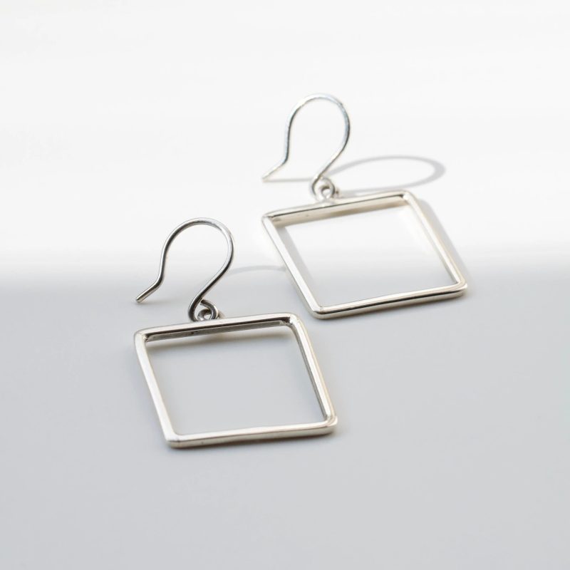square earrings