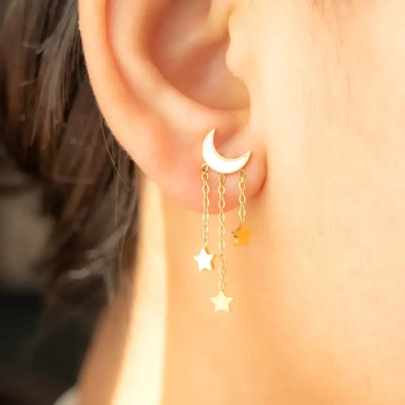 gold earrings for kids
