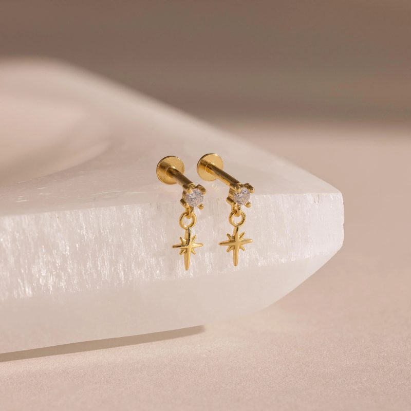 flat back stud earrings