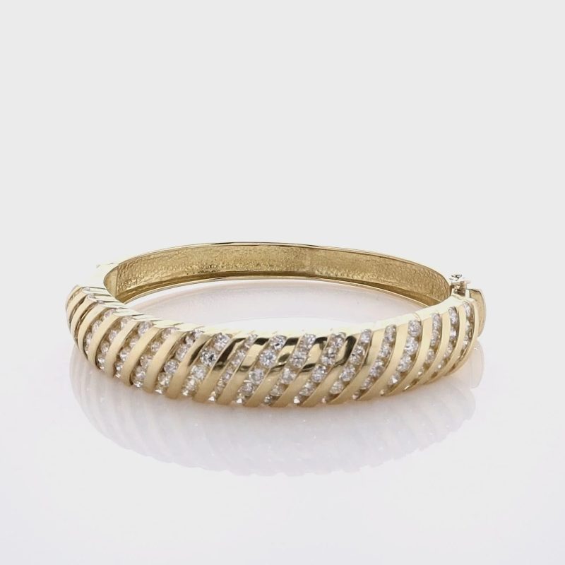 gold hinged bangle