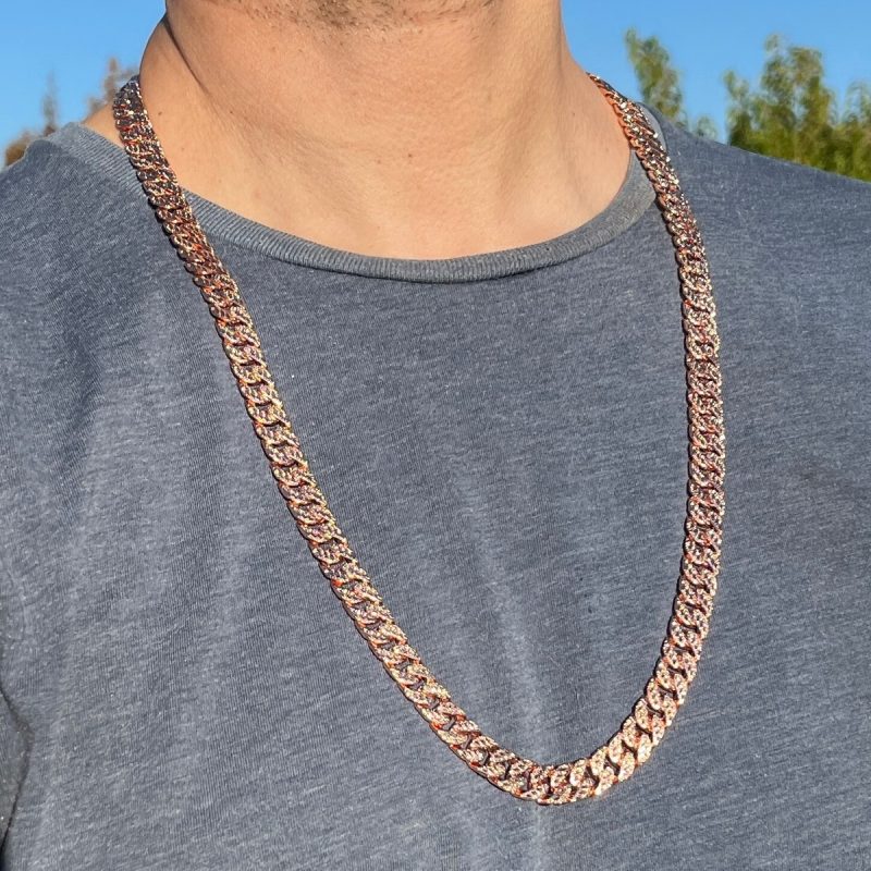 rose gold mens chain