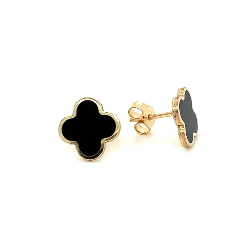 black studs earrings