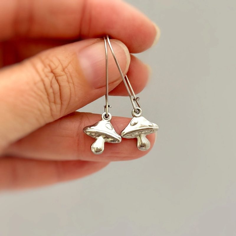 mushroom earrings