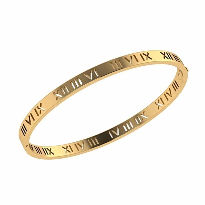 mens gold bangle bracelet