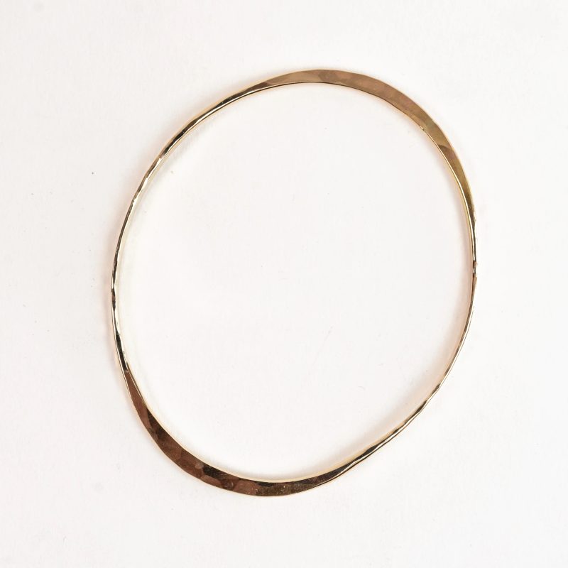 14k solid gold bangle bracelet
