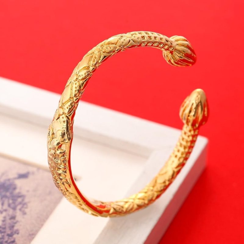 mens gold bangle bracelet