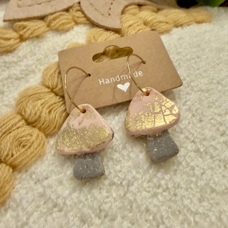 mushroom earrings