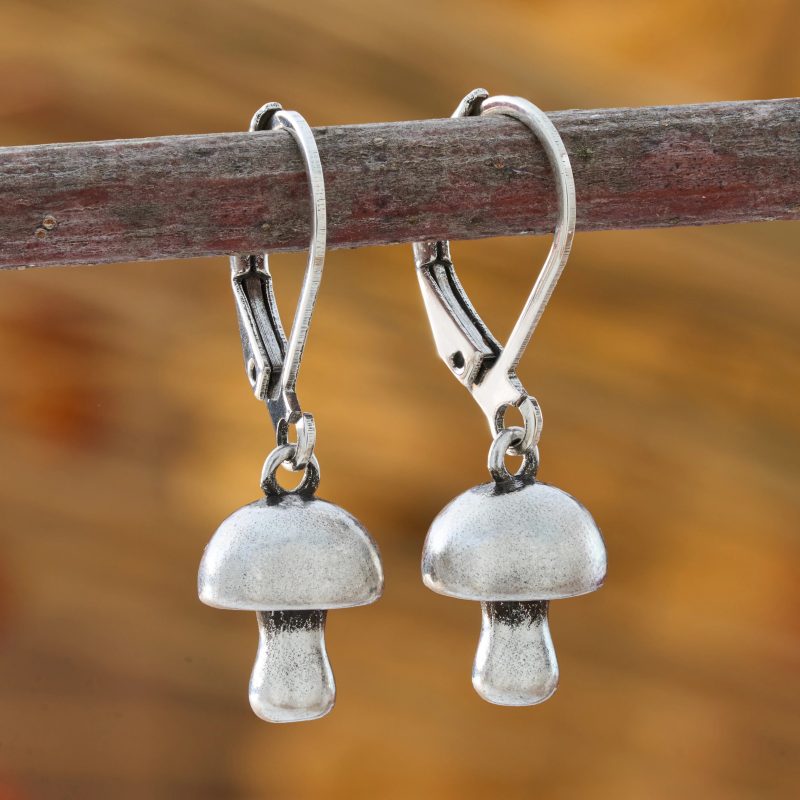 mushroom earrings