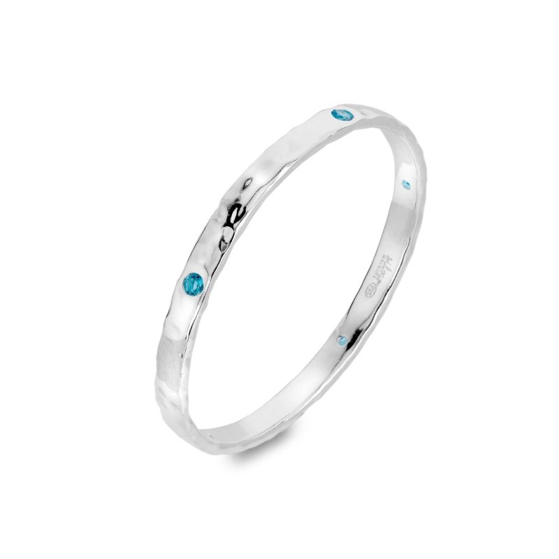 chunky silver bangle