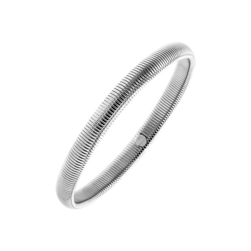 chunky silver bangle