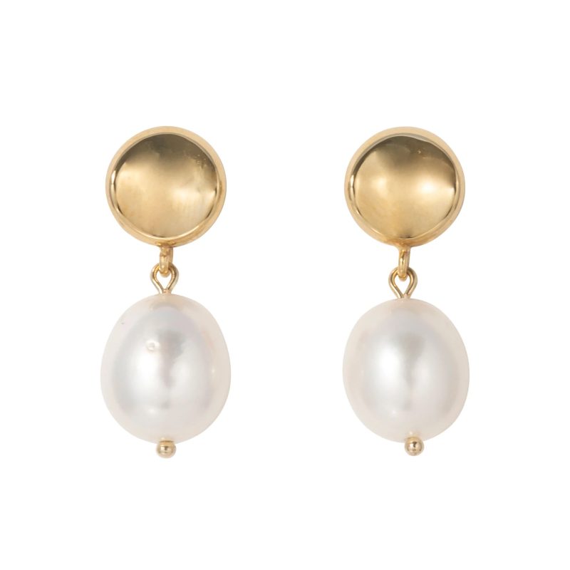 pearl dangle earrings