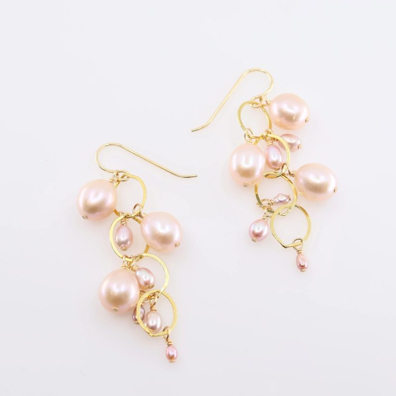pearl dangle earrings