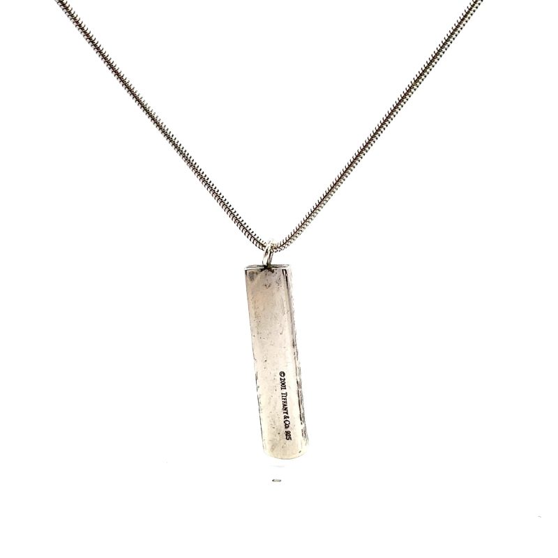 silver bar pendant
